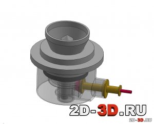 Конусная дробилка, 3D модель в SolidWorks