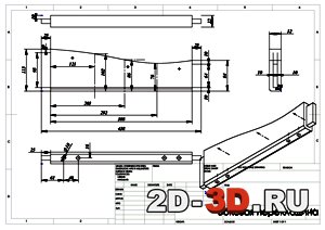 Чертеж боковой перекладины