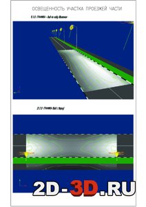Освещенность участка проезжей части