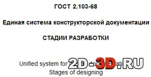 ГОСТ 2.103-68 Стадии разработки