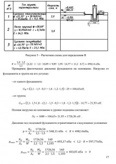 Расчетная схема для определения R