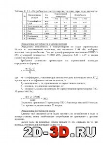 Потребность в электроэнергии