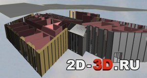 Общая перспектива 3D модели